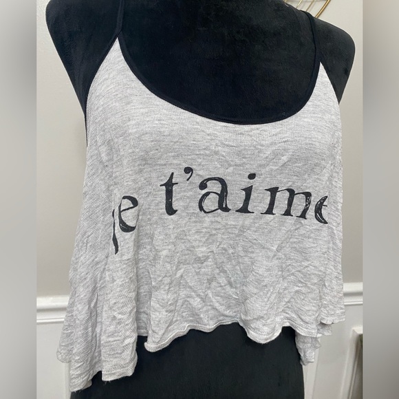 Forever 21 | Je t'aime Sleepwear Cropped Tank - Picture 2 of 5